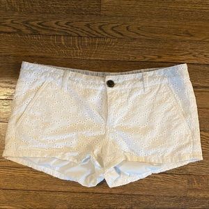 SO White Eyelet Shorts